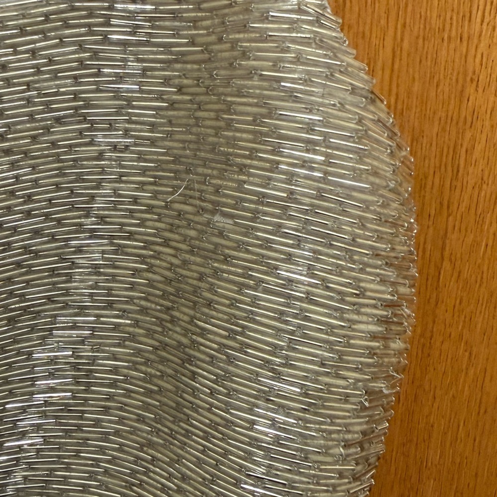 STAUD Le Sable Dress Beaded in Silver size Large - read description - Picture 7 of 12